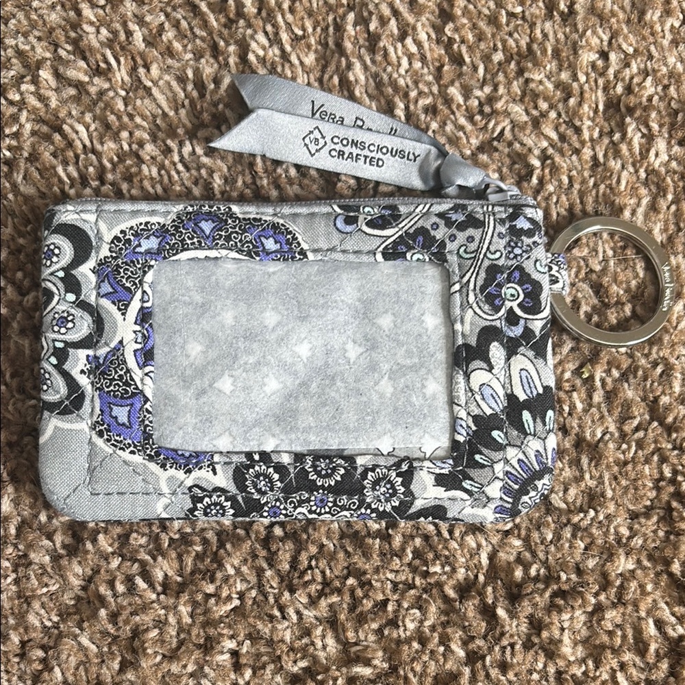 Vera Bradley Floral ID Holder Keychain